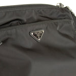 Prada Black Re-Nylon Shoulder Bag With Removable Pouch