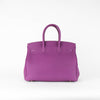 Hermes Purple Anemone Togo Gold Hardware Birkin 35 Bag