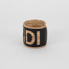 Fendi Black And Bamboo Logo Cuff