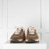 Golden Goose Khaki Running Sole Suede Trainers