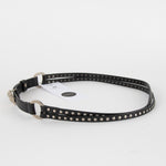 Versace Black And Silver Stud Belt