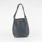 Hermes So Kelly 22 Bag In Navy Clemence Leather