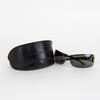 Gucci Black Wraparound Sunglasses With Gold Detail