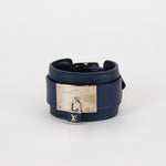 Louis Vuitton Blue Epi leather Infinity Bracelet