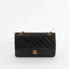 Chanel Black Lambskin Leather Classic Double Flap Bag