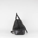 Chanel Globe Trotter Shopping Tote In Black Caviar Leather Ruthenium Hardware