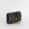 Chanel Black Lambskin Leather Classic Double Flap Bag