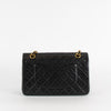 Chanel Black Lambskin Leather Classic Double Flap Bag