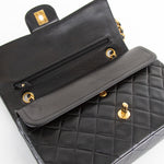 Chanel Black Lambskin Leather Classic Double Flap Bag