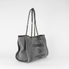 Chanel Grey Canvas With Sequins Deauville Tote Bag