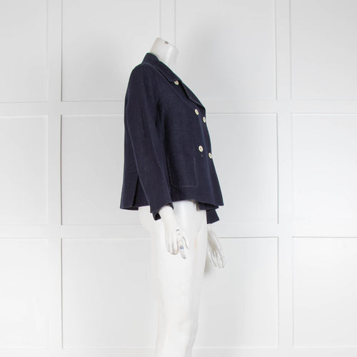 Weekend Max Mara Blue Denim Cropped Jacket