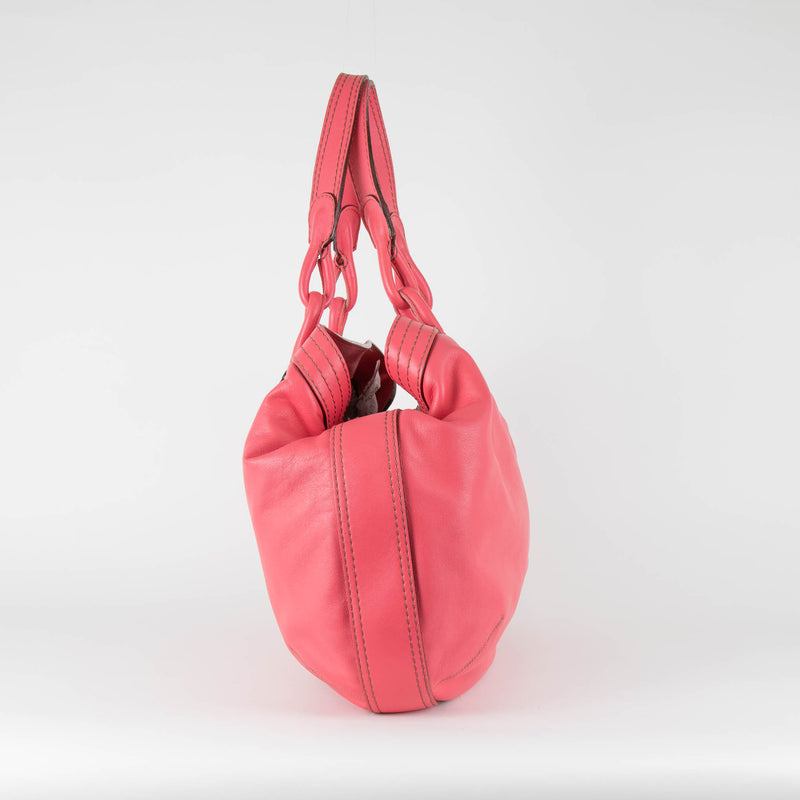 Loewe Pink Leather Shoulder Bag