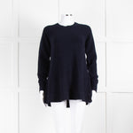 Me + Em Navy Double Rib Swing Jumper