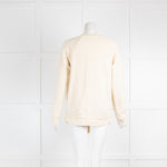 Joseph Cream Tie Front Sweatshirt