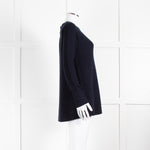 Me + Em Navy Double Rib Swing Jumper