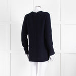 Me + Em Navy Double Rib Swing Jumper