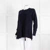 Me + Em Navy Double Rib Swing Jumper