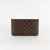 Louis Vuitton Brown Monogram Neverfull Pochette Pouch