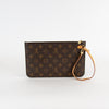 Louis Vuitton Brown Monogram Neverfull Pochette Pouch