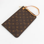 Louis Vuitton Brown Monogram Neverfull Pochette Pouch