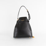 Christian Dior Black Leather Medium C'est Bucket Bag