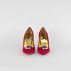 Dolce & Gabbana Pink Suede Court Shoe with Jewelled Toe Detail