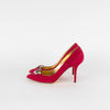 Dolce & Gabbana Pink Suede Court Shoe with Jewelled Toe Detail