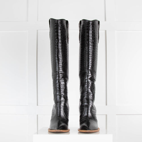 Fendi Cutwalk Black Full Length Boots