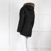 Barbour Black With Faux Fur Hood Trim Jacket