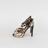 Valentino Rockstud Zebra Print Pony Skin Sandal