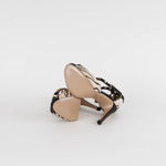 Valentino Rockstud Zebra Print Pony Skin Sandal