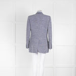 Gucci White and Navy Woven Blazer