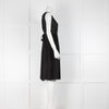 Chanel Black Pleated Sleeveless Midi Dress