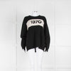 Bella Freud Black & White 1970 Wool Jumper