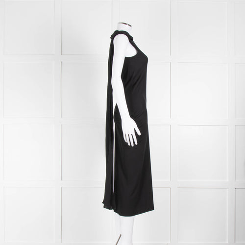 Saint Laurent Edition 24 Black Stretch Jersey Sleeveless Maxi Dress