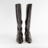 Toteme The Slim 35mm Embossed Croc Kitten Heel Knee High Boot