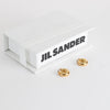 Jil Sander Classic Round Earrings Gold