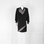 Isabel Marant Lazeli Black Cocktail Dress With Silver Sequins