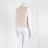 Vanessa Bruno Neutral Wool Rib Knit Gilet