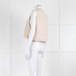 Vanessa Bruno Neutral Wool Rib Knit Gilet