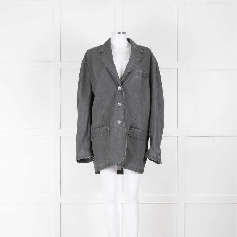 Acne Studios Grey Cotton Blazer