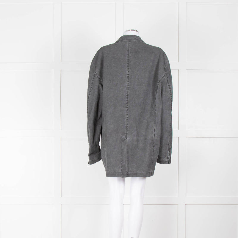 Acne Studios Grey Cotton Blazer