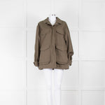 Toteme Khaki Twill Cargo Jacket