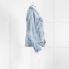 Ksubi Blue Distressed Denim Jacket