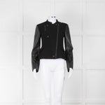 Akris Black Lambskin Wool Short Jacket