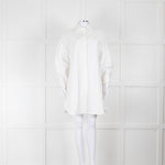 RAEY Lyocell Blend Giant Formal White Shirt