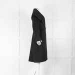 Max Mara Atelier 100%  Black Shawl Collar Coat