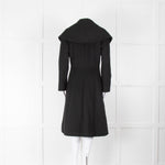 Max Mara Atelier 100%  Black Shawl Collar Coat