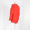 Stella McCartney Piedemonte Red Silk Long Sleeve Blouse