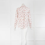 Rails Cream Blushed Pink Floral Silk Long Sleeve Top